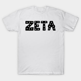 Zeta Star Letters T-Shirt